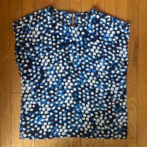 Halogen blue dot blouse size M
